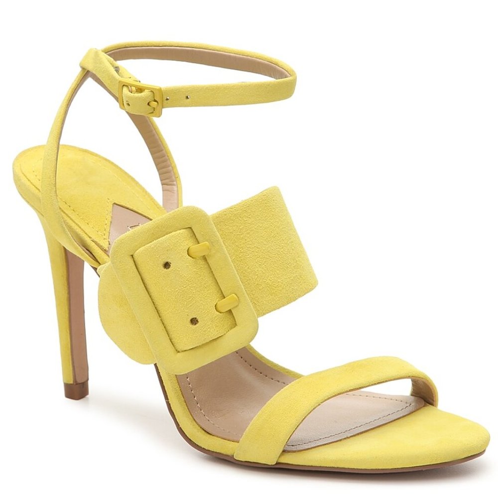 Enzo Angiolini Feamie Strappy Sandal Yellow Sz 6.5